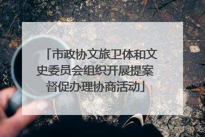 市政协文旅卫体和文史委员会组织开展提案督促办理协商活动