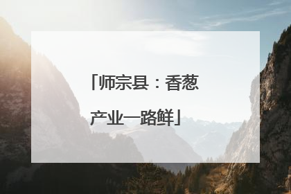 师宗县：香葱产业一路鲜