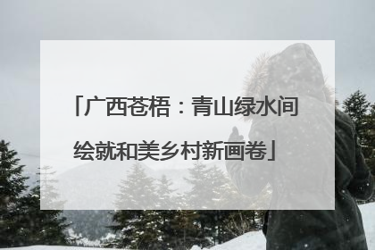 广西苍梧：青山绿水间绘就和美乡村新画卷