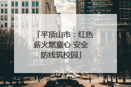 平顶山市：红色薪火燃童心 安全防线筑校园