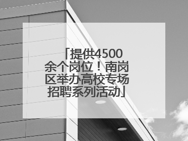 提供4500余个岗位！南岗区举办高校专场招聘系列活动