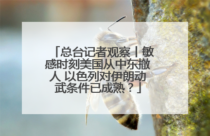总台记者观察丨敏感时刻美国从中东撤人 以色列对伊朗动武条件已成熟？