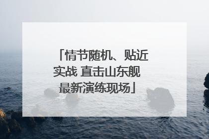 情节随机、贴近实战 直击山东舰最新演练现场