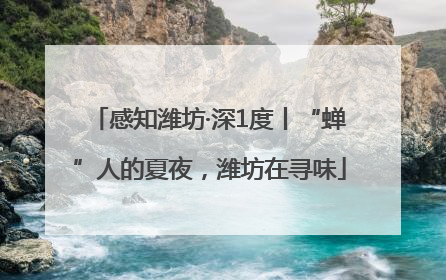 感知潍坊·深1度丨“蝉”人的夏夜，潍坊在寻味