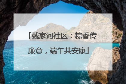 戴家河社区：粽香传廉意，端午共安康