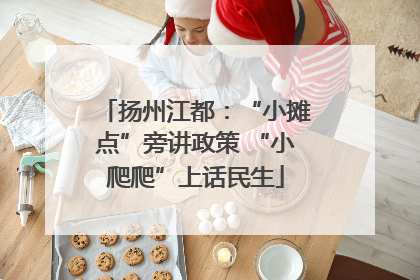 扬州江都：“小摊点”旁讲政策 “小爬爬”上话民生