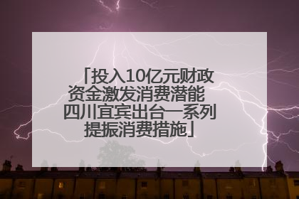 投入10亿元财政资金激发消费潜能 四川宜宾出台一系列提振消费措施