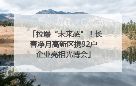 拉爆“未来感”！长春净月高新区携92户企业亮相光博会