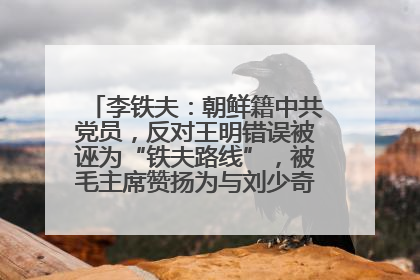 李铁夫：朝鲜籍中共党员，反对王明错误被诬为“铁夫路线”，被毛主席赞扬为与刘少奇并列的正确路线代表