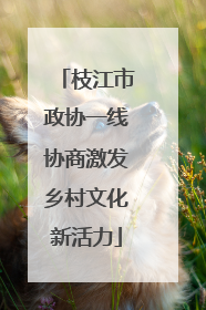 枝江市政协一线协商激发乡村文化新活力