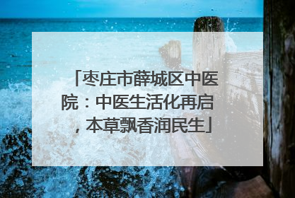 枣庄市薛城区中医院：中医生活化再启，本草飘香润民生