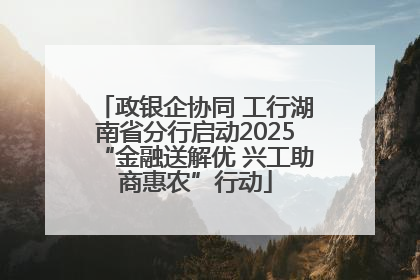 政银企协同 工行湖南省分行启动2025“金融送解优 兴工助商惠农”行动