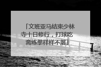 文班亚马结束少林寺十日修行，打球吃斋练拳样样不落