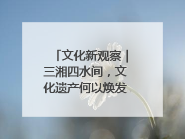 文化新观察｜三湘四水间，文化遗产何以焕发新活力？