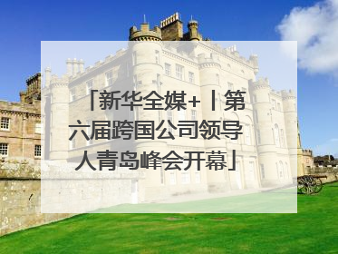 新华全媒+丨第六届跨国公司领导人青岛峰会开幕
