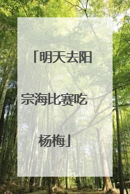 明天去阳宗海比赛吃杨梅