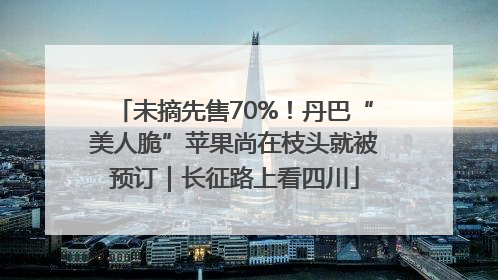 未摘先售70%！丹巴“美人脆”苹果尚在枝头就被预订｜长征路上看四川