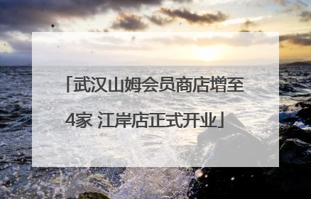 武汉山姆会员商店增至4家 江岸店正式开业