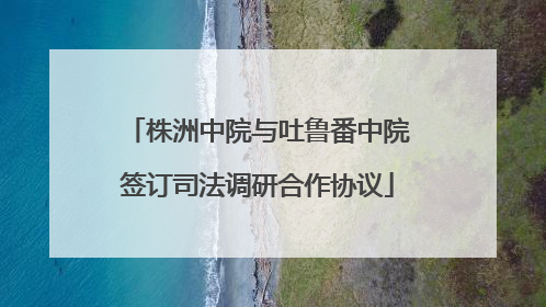株洲中院与吐鲁番中院签订司法调研合作协议