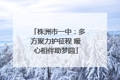 株洲市一中：多方聚力护征程 暖心相伴助梦圆
