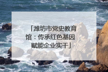 潍坊市党史教育馆：传承红色基因 赋能企业实干