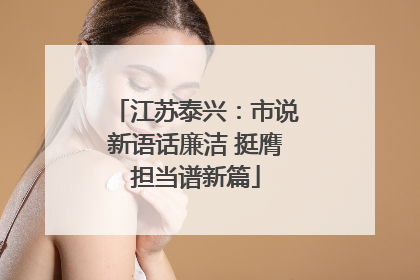 江苏泰兴：市说新语话廉洁 挺膺担当谱新篇