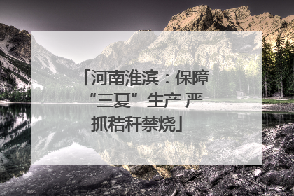 河南淮滨：保障“三夏”生产 严抓秸秆禁烧