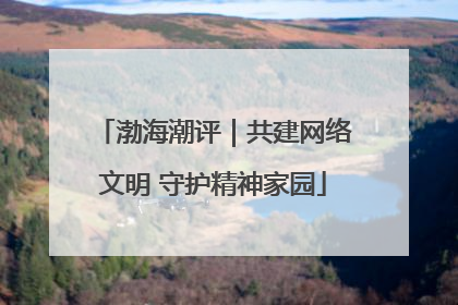 渤海潮评｜共建网络文明 守护精神家园