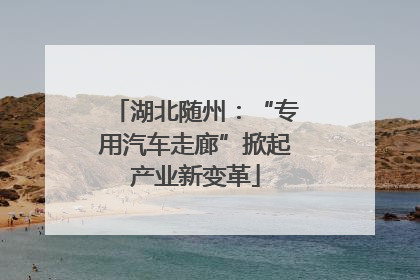 湖北随州：“专用汽车走廊”掀起产业新变革