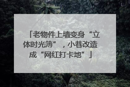 老物件上墙变身“立体时光簿”，小巷改造成“网红打卡地”