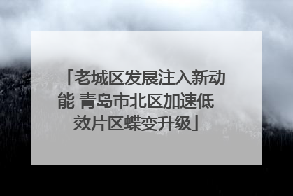 老城区发展注入新动能 青岛市北区加速低效片区蝶变升级
