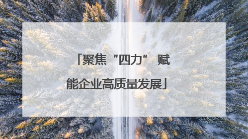 聚焦“四力” 赋能企业高质量发展