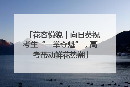 花容悦貌｜向日葵祝考生“一举夺魁”，高考带动鲜花热潮