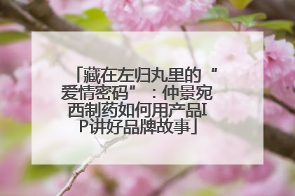 藏在左归丸里的“爱情密码”：仲景宛西制药如何用产品IP讲好品牌故事