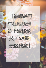 被曝越野车在地质遗迹上漂移炫技！5A级景区致歉
