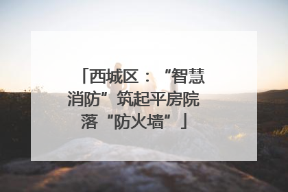 西城区：“智慧消防”筑起平房院落“防火墙”