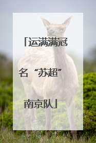 运满满冠名“苏超”南京队