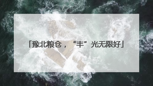 豫北粮仓，“丰”光无限好