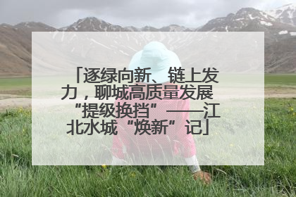 逐绿向新、链上发力，聊城高质量发展“提级换挡”——江北水城“焕新”记
