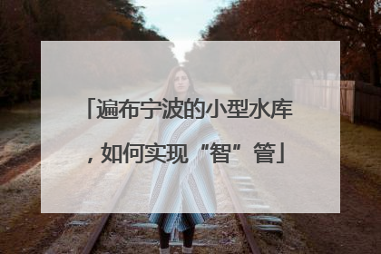 遍布宁波的小型水库，如何实现“智”管