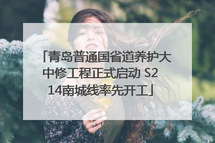 青岛普通国省道养护大中修工程正式启动 S214南城线率先开工
