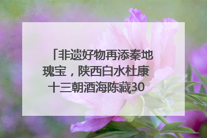 非遗好物再添秦地瑰宝，陕西白水杜康十三朝酒海陈藏30年别具一格