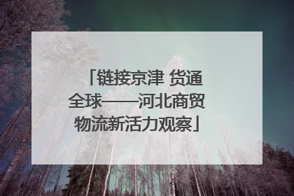 链接京津 货通全球——河北商贸物流新活力观察