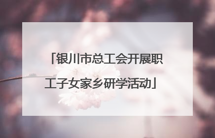 银川市总工会开展职工子女家乡研学活动