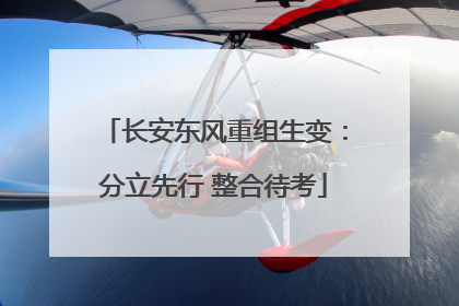 长安东风重组生变：分立先行 整合待考
