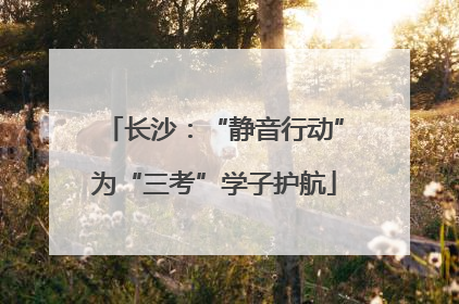 长沙：“静音行动”为“三考”学子护航