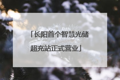 长阳首个智慧光储超充站正式营业