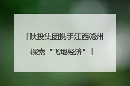 陕投集团携手江西赣州 探索“飞地经济”
