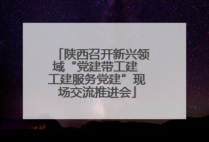 陕西召开新兴领域“党建带工建 工建服务党建”现场交流推进会