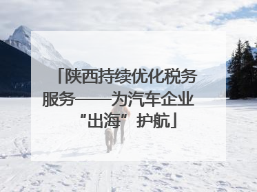 陕西持续优化税务服务——为汽车企业“出海”护航